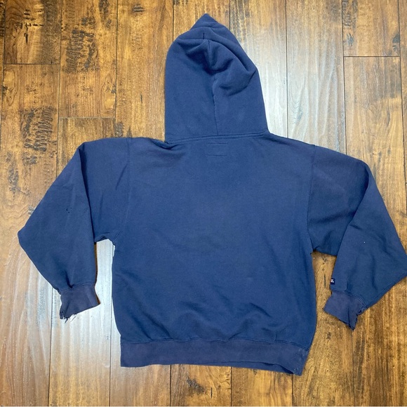 SAINT LOUIS UNIVERSITY Men’s Hoodie VINTAGE Jansport Distressed Blue SMALL - Picture 7 of 11